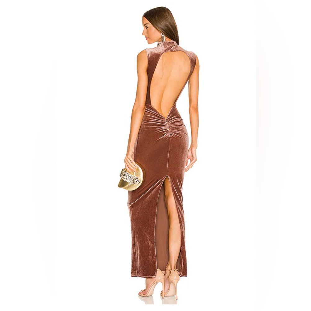 x REVOLVE Mott Maxi Dress in Nude Michael Costello - Size: M
